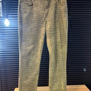 Crocodile Print Pants